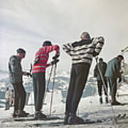 Gstaad Skiers Poster
