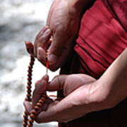 Hands Of A Tibetan Buddhist Monk Poster