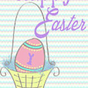 Happy Easter Basket Poster