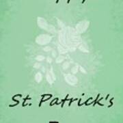 Happy St. Patrick's Day Holiday Card Poster