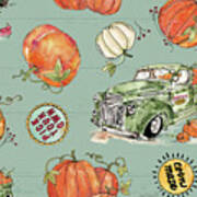 Harvest Times Pattern Id Poster