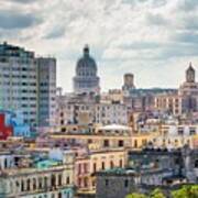 Havana, Cuba Cityscape Poster