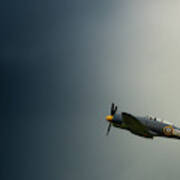 Hawker Sea Fury Into The Blue Poster