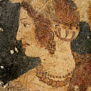 Head Of A Young Woman, Velia, From The Tomb Of The Orcus Poster