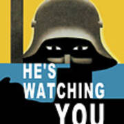 He's Watching You Poster