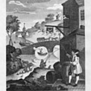 Hogarth Print On Perspective Poster
