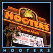 Hooters Gallery Button Poster