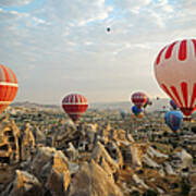 Hot Air Ballons Of Cappadocia Poster