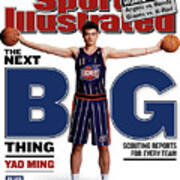 Houston Rockets Yao Ming, 2002-03 Nba Basketball Preview Sports Illustrated Cover Poster