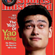 Houston Rockets Yao Ming, 2003 Nba Midseason Report Sports Illustrated Cover Poster
