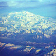 Ice Covered Mountain Top Poster