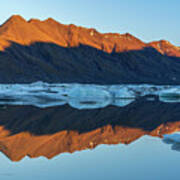 Iceland, East Iceland, Austurland, Heinabergslon Glacial Lagoon Poster