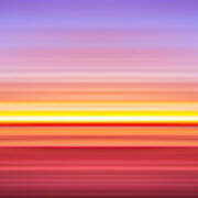 India Colors - Abstract Wide Sunset 3 Poster