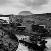 Iwo Jima Beach Destruction Poster