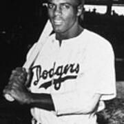 Jackie Robinson Rookie Dodgers Portrait Poster
