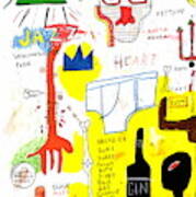 Jean Michel Basquiat Lester Young Poster