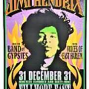 Jimi Hendrix At The Fillmore East Poster