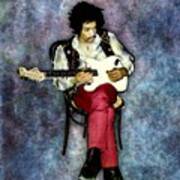 Jimi Hendrix Solo Poster