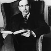 J.maynard Keynes Holding A Book Poster