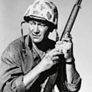 John Wayne In Sands Of Iwo Jima -1949-. Poster