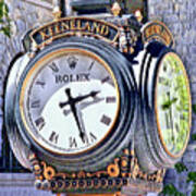 Keeneland Clock Poster