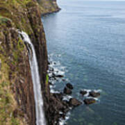 Kilt Rock With The Mealt Falls At The Isle Of Skye In The Highla Poster