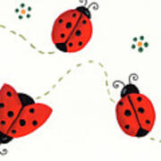 Lady Bugs Poster