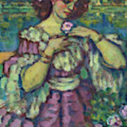 Lady With A Rose, 1901 Poster