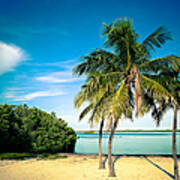 Lagoon Beach In The Florida Keys Poster