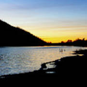 Lake Cuyamaca Sunset Poster
