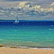 Lake Huron Sailboat Poster