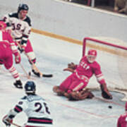 Lake Placid 1980 - Ice Hockey - Usa Vs Poster