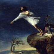 Leonardo Alenza Satire Of Romantic Suicide. Date/period 1839. Painting. Oil On Canvas. Poster