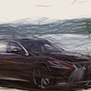 Lexus Ls500 Inspiration Drawing Poster