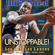 Los Angeles Lakers Shaquille Oneal, 2001 Nba Champions Sports Illustrated Cover Poster