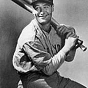 Lou Gehrig Holding Three Baseball Bats Poster