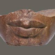 Lower Part Of A Royal Head, Ancient Poster