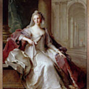 Madame Henriette De France As A Vestal Virgin By Jean Marc Nattier Poster