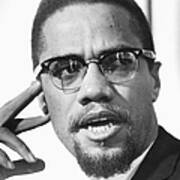 Malcolm X Portrait Poster