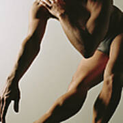 Male Ballet Dancer Holding Pose Poster