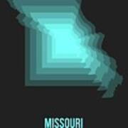 Map Of Missouri 2 Poster
