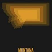Map Of Montana 3 Poster