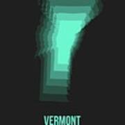 Map Of Vermont 3 Poster