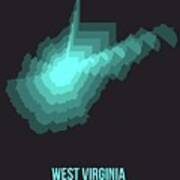 Map Of West Virginia 4 Poster