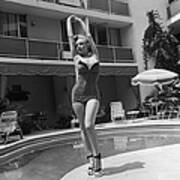 Marilyn By The Pool Poster