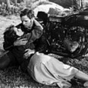 Marlon Brando And Mary Murphy In The Wild One Poster