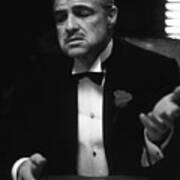 Marlon Brando As Veto Corleone In The Godfather Poster