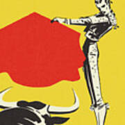 Matador And A Bull Poster