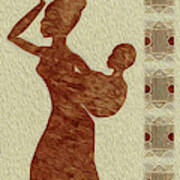 Maternal Grace African Fine Art I Poster