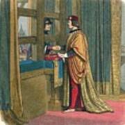 Meeting Of Edward Iv And Louis Xi Poster